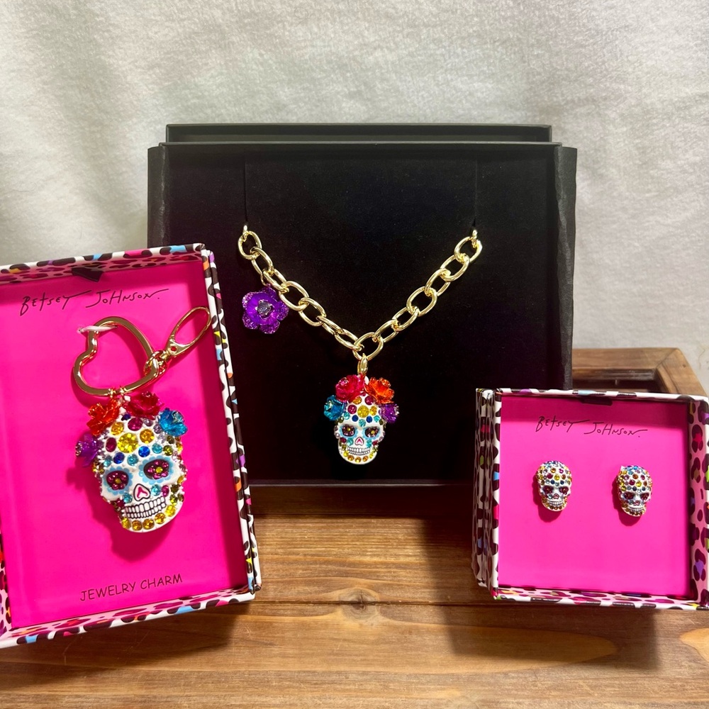 Betsey Johnson Sugar Skull Jewelry Bundle